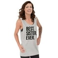 thumbnail image 1 of Best Sister Ever Siblings Family Joke Womens Plus Size Graphic Tank Top Brisco Brands 2X, 1 of 5