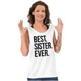 thumbnail image 1 of Best Sister Ever Siblings Family Joke Womens Plus Size Graphic Tank Top Brisco Brands 3X, 1 of 5