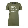 thumbnail image 1 of Best Sister Ever Womens crewneck tee, 1 of 2