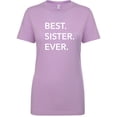 thumbnail image 1 of Best Sister Ever Womens crewneck tee, 1 of 3