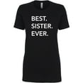 thumbnail image 1 of Best Sister Ever Womens crewneck tee, 1 of 2