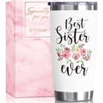 thumbnail image 1 of Best Sister Gifts - 20 oz Tumbler Christmas Gift for Sister, Sister in Law from Sister, Brother, Friends, Insulated Cup Thanksgiving Birthday Boxed Presents for Big Little Sisters/Friends/Women/Girls, 1 of 6