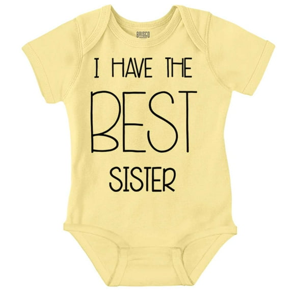Best Sister Sibling Love Family Romper Boys or Girls Infant Baby Brisco Brands 12M