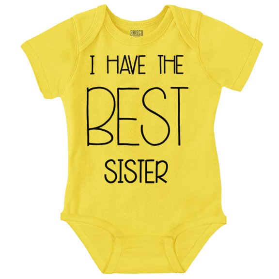 Best Sister Sibling Love Family Romper Boys or Girls Infant Baby Brisco Brands 24M