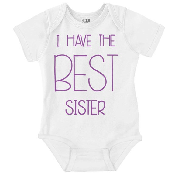 Best Sister Sibling Love Family Romper Boys or Girls Infant Baby Brisco Brands 24M
