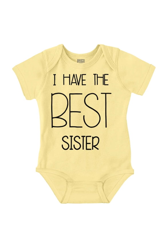 Best Sister Sibling Love Family Romper Boys or Girls Infant Baby Brisco Brands 6M