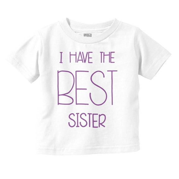 Best Sister Sibling Love Family Toddler Boy Girl T Shirt Infant Toddler Brisco Brands 12M