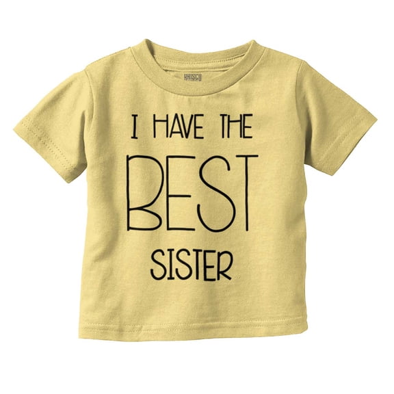 Best Sister Sibling Love Family Toddler Boy Girl T Shirt Infant Toddler Brisco Brands 3T