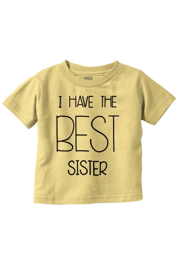 Best Sister Sibling Love Family Toddler Boy Girl T Shirt Infant Toddler Brisco Brands 3T