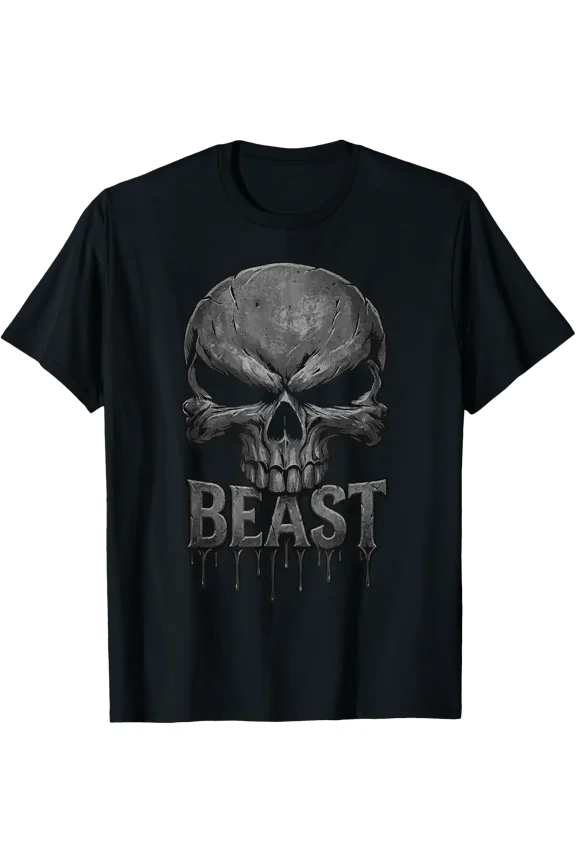 Best Skull Gym Bodybuilder Men Women T-Shirt Size S-5XL