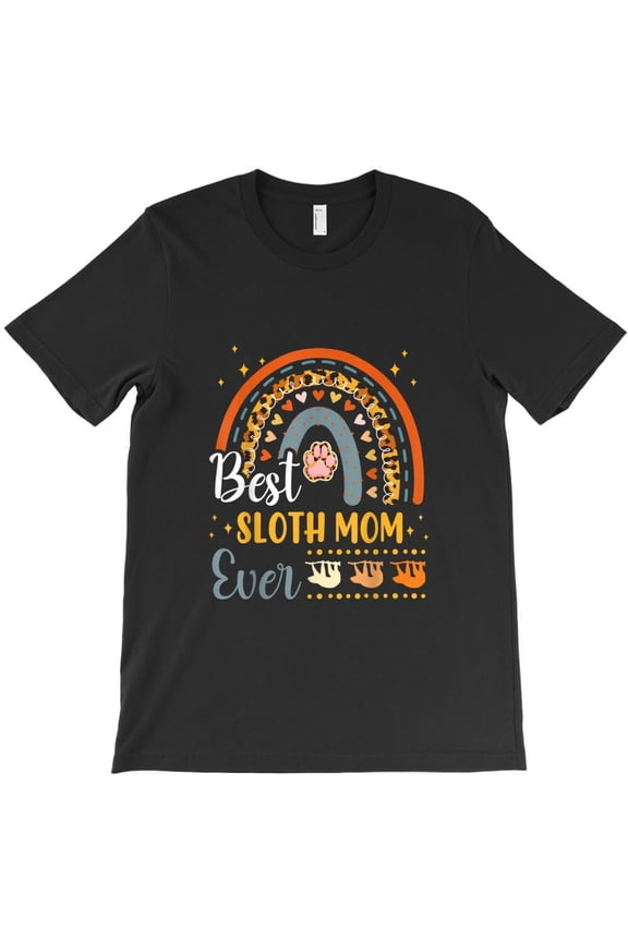 Best Sloth Mom Ever Animal Lover Mama Mothers Day Themed Funny and Cute H42384 T-Shirt, for Men and Women, Up to Size 5XL
