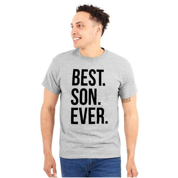 Best Son Ever Relatives Family Men's Big & Tall Crewneck Graphic Tee Brisco Brands 2X