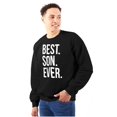 thumbnail image 1 of Best Son Ever Relatives Family Men's Crewneck Sweatshirt Brisco Brands S, 1 of 6