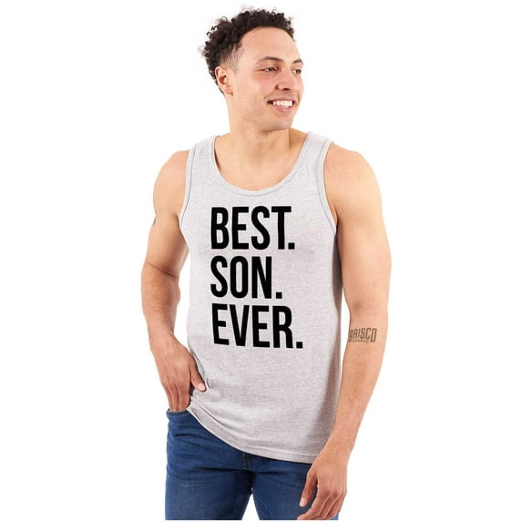 Best Son Ever Relatives Family Tank Top Sleeveless Tee Men Brisco Brands X