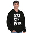 thumbnail image 1 of Best Son Ever Relatives Family Zip Hoodie Sweatshirt Men Brisco Brands S, 1 of 6