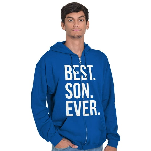 Best Son Ever Relatives Family Zip Hoodie Sweatshirt Men Brisco Brands X