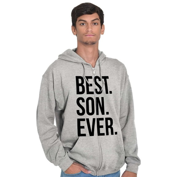 Best Son Ever Relatives Family Zip Hoodie Sweatshirt Men Brisco Brands X