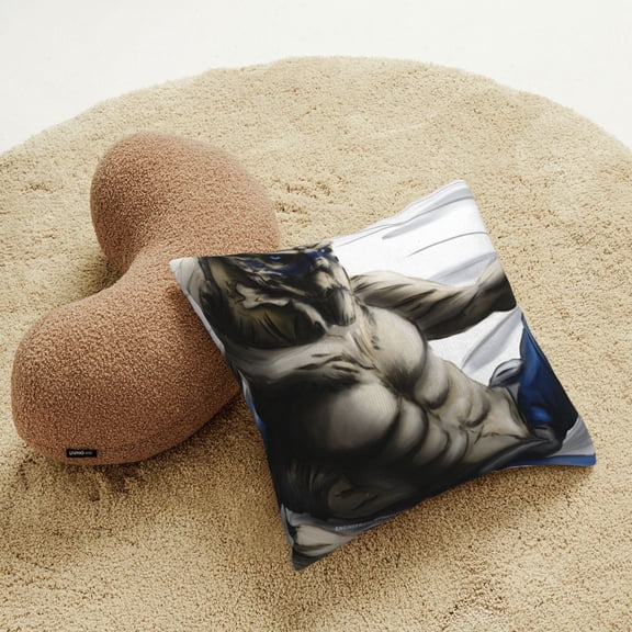 The Best Space Boyfriend Garrus Throw Pillow Covers 18"X18" Funny Meme Pillows Home Decor Pillowcase Bedroom Living Room Dormitory College Cushion Cover for Couch Sofa Bed