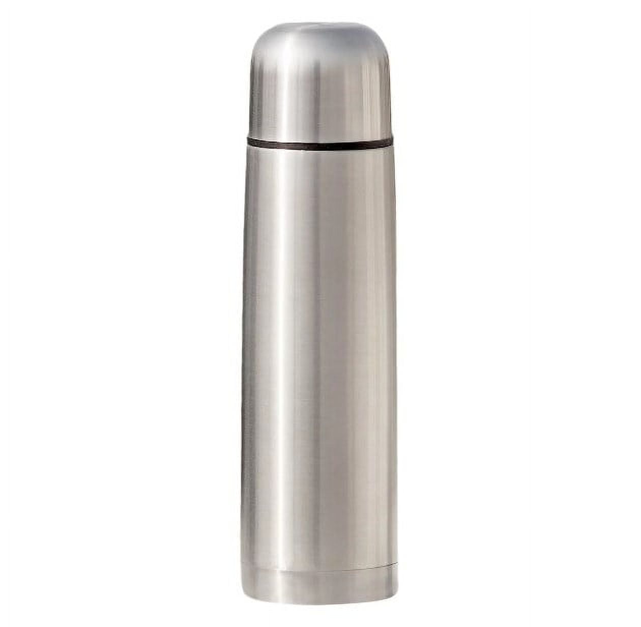 Best Stainless Steel Coffee Thermos - BPA Free - Triple Wall Insulated -  Hot Tea or Cold Water Bottle + Drink Cup Top - NEW Easy C 