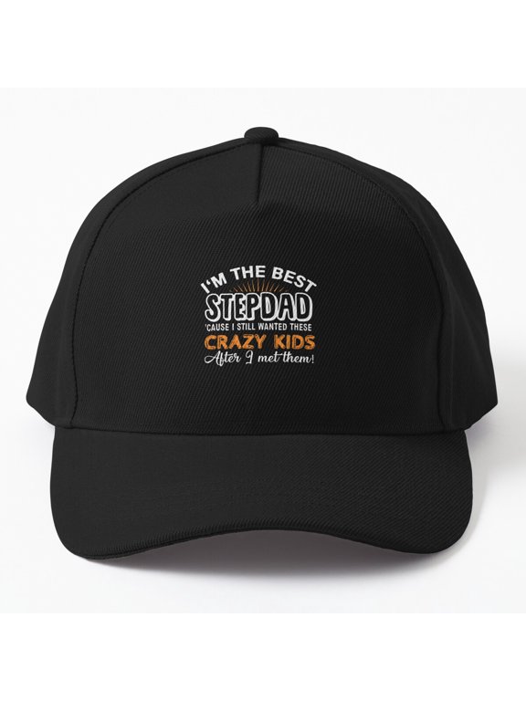 Best Stepdad Baseball Cap, Father's Day Blended Family Appreciation Design, Classic Hat