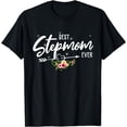 thumbnail image 1 of Best Stepmom Ever Cute Flower Birthday Gifts Mom Mothers Day T-Shirt, 1 of 4