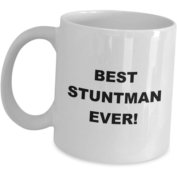 Best Stuntman Ever Gifts - Stunt Man Performer Mug Coffee Tea Cup Stuntwoman Daredevil Film TV On Screen Actors Guild SAG Funny Cute Gag Appreciation Idea