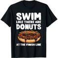 thumbnail image 1 of Best Swimming Art For Men Women Swimmer Donut Lover Swimming T-Shirt, 1 of 4