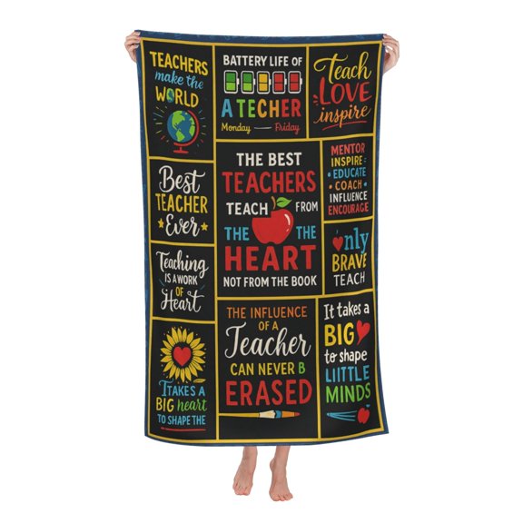 Best Teacher Gifts For Women Men Bath Towel Soft and Highly Absorbent for Adults