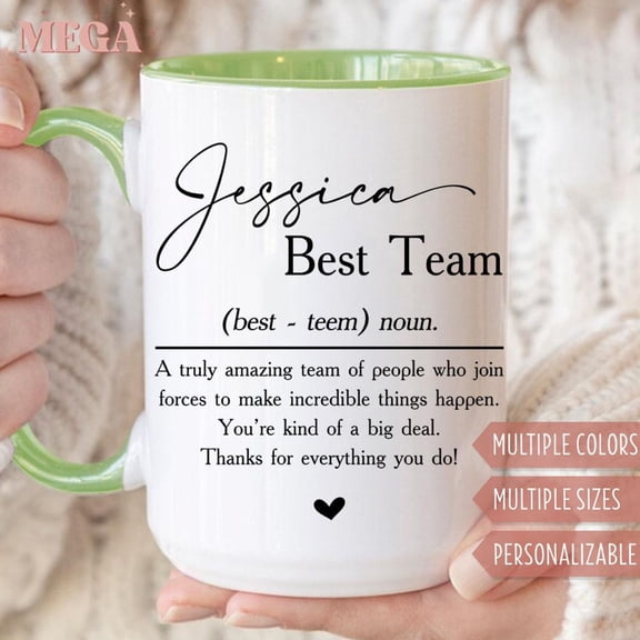 Best Team Mug Custom Bulk Mugs Corporate Gift Team Appreciation Gift Employee Thank You Gi