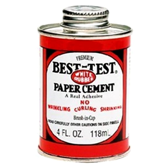 Best-Test Paper Cement, 4 oz.