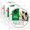 thumbnail image 1 of Best of Thailand [Round] White Rice Paper Wraps 3 Pack | Perfect for Fresh Spring Rolls & Dumplings | Non-GMO, Gluten-Free, Vegan & Paleo | Kosher for Passover Kitniyot, 1 of 7
