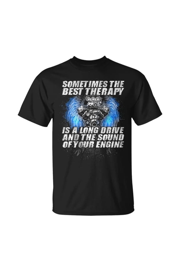 Best Therapy Is A Long Drive Unisex TShirt