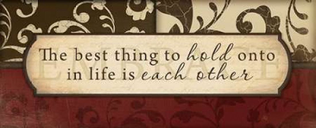 Best Thing to Hold Canvas Art - Jennifer Pugh (24 x 48)