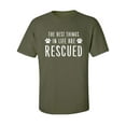 thumbnail image 1 of Best Things In Life Are Rescued Adult Short Sleeve T-shirt, 1 of 4
