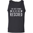 thumbnail image 1 of Best Things In Life Are Rescued Adult Tank Top, 1 of 3