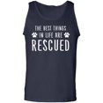 thumbnail image 1 of Best Things In Life Are Rescued Adult Tank Top, 1 of 3