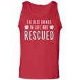 thumbnail image 1 of Best Things In Life Are Rescued Adult Tank Top, 1 of 3