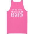 thumbnail image 1 of Best Things In Life Are Rescued Neon Tank Top, 1 of 1