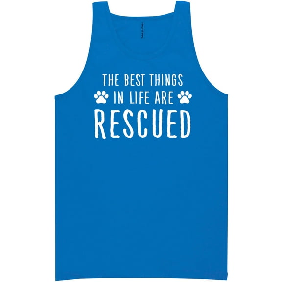 Best Things In Life Are Rescued Neon Tank Top