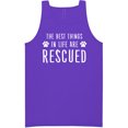 thumbnail image 1 of Best Things In Life Are Rescued Neon Tank Top, 1 of 1