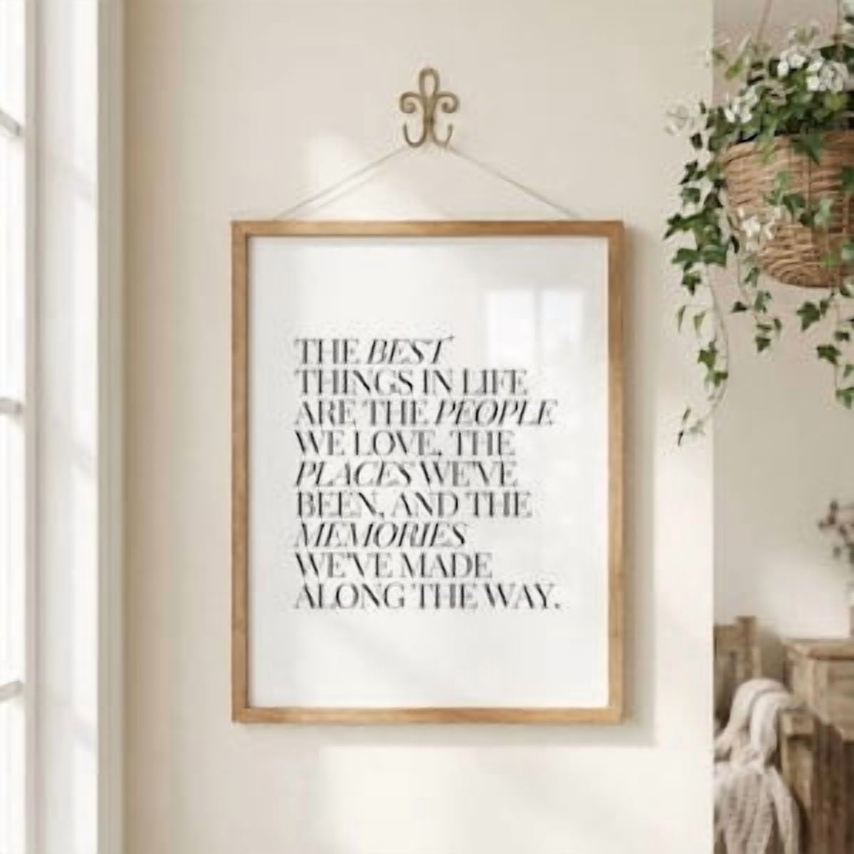 Best Things In Life Typography Poster, Poster Home Decor, Poster Only ...