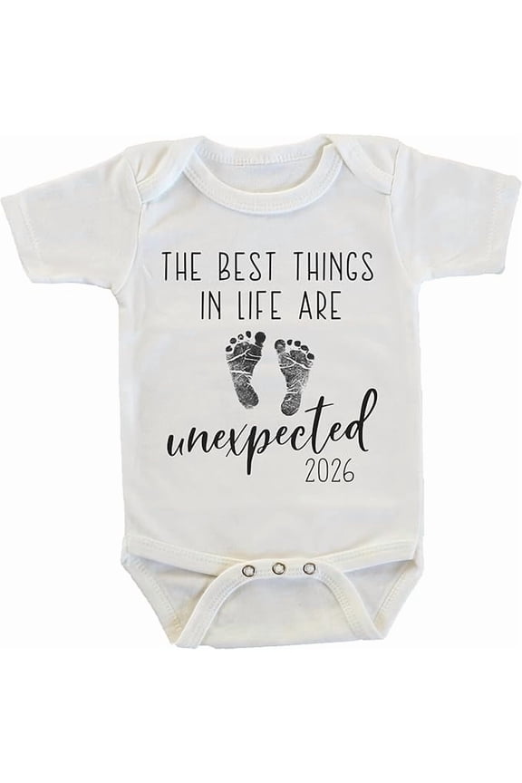 The Best Things in Life Are Unexpected Pregnancy Reveal Gift for Grandma Grandpa Grandparents Dad Husband Boyfriend Announcement Onesie/Bodysuit (2026)