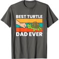 thumbnail image 1 of Best Turtle Dad Ever Love Sea Turtles Unisex T-Shirt for Men Women Kids Toddler,Charcoal Color,Size 5XL, 1 of 5