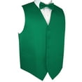 thumbnail image 1 of Best Tuxedo Men's Formal, Prom, Wedding, Homecoming, Cruise Tuxedo Vest, Bow-Tie & Hankie Set in Green - M, 1 of 3