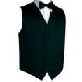 thumbnail image 1 of BEST TUXEDO, Men's Formal, Prom, Wedding, Homecoming, Tuxedo Vest, Bow-Tie & Hankie Set for Prom, Wedding, Cruise in Hunter Green - 6XL, 1 of 3