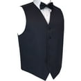 thumbnail image 1 of Best Tuxedo Men's Formal, Prom, Wedding, Homecoming, Cruise Tuxedo Vest, Bow-Tie & Hankie Set in Navy Blue - 2XL, 1 of 3