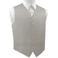 thumbnail image 1 of Best Tuxedo Men's Formal Tuxedo Vest for Prom, Wedding, Cruise, Homecoming in Platinum, 1 of 3