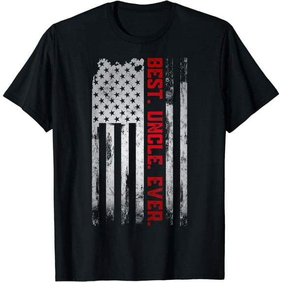 Best Uncle Ever American USA flag Father’s Day gift for Dad T-Shirt
