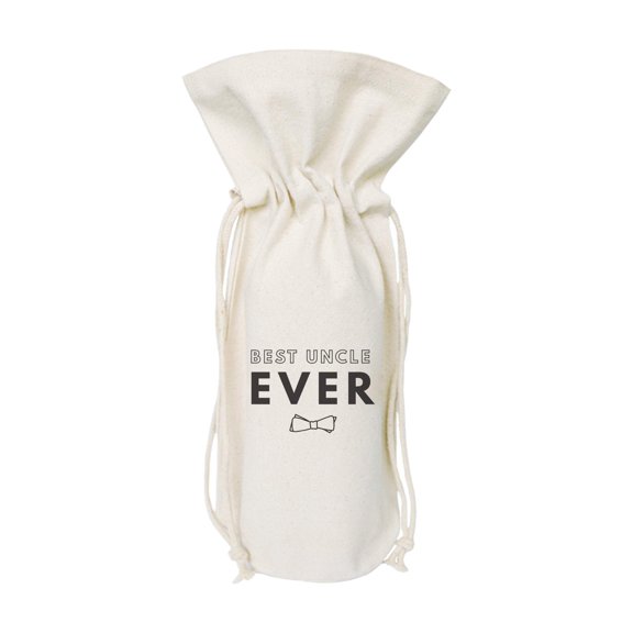 Best Uncle Ever Cotton Canvas Wine Bag
