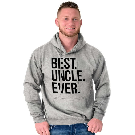 Best Uncle Ever Niece Nephew Hoodie Hooded Sweatshirt Men Brisco Brands X